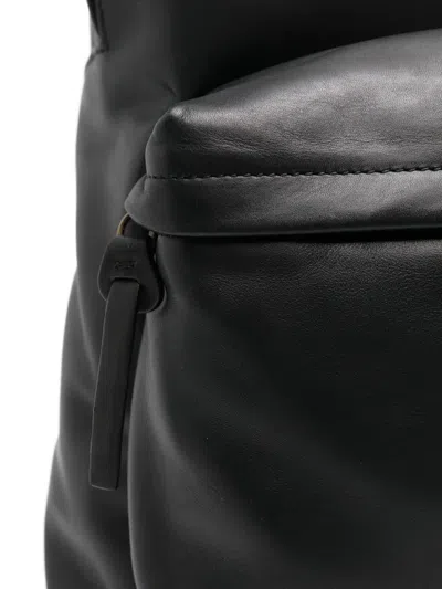 Officine Creative Oc Pack Leather Backpack In Black