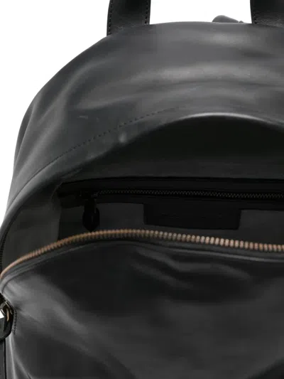 Officine Creative Oc Pack Leather Backpack In Black