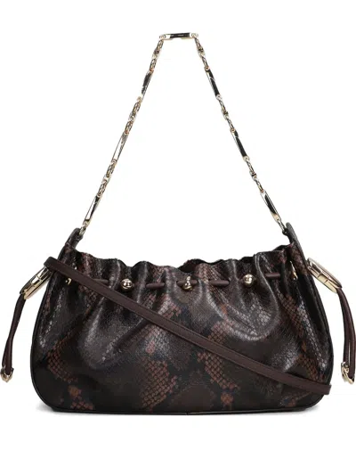 Zimmermann Halcyon Shoulder Bag In Brown Leather In Brown