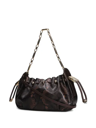 Zimmermann Halcyon Shoulder Bag In Brown Leather In Brown