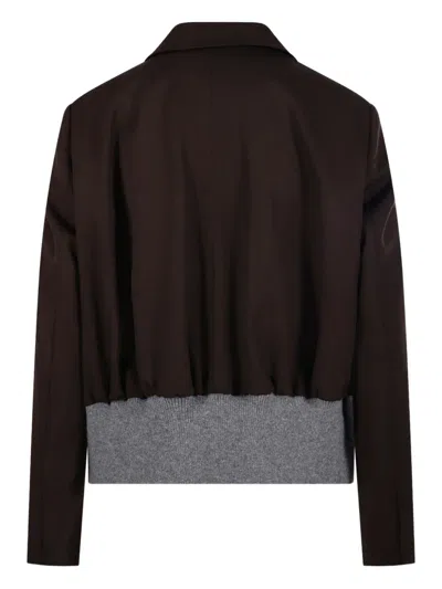 Loewe Chocolate Wool Blazer In Brown