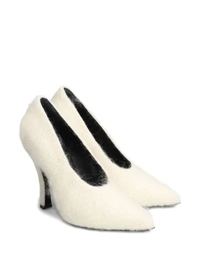 Magda Butrym Pumps Loom Pumps In Beige Cotton In White