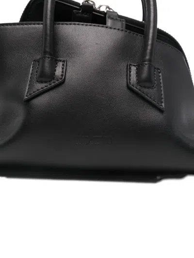 Attico Mini Bag With Structured Shape And Handles In Black
