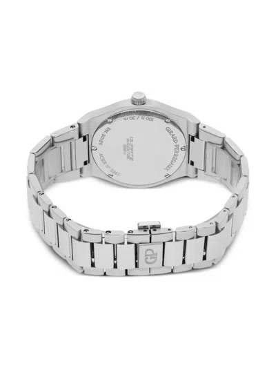 Pre-owned Girard-perregaux Laureato 38mm In Silver