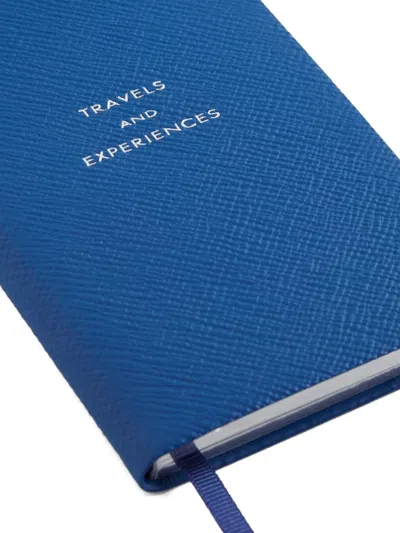 Smythson Travel Notebook In Blue