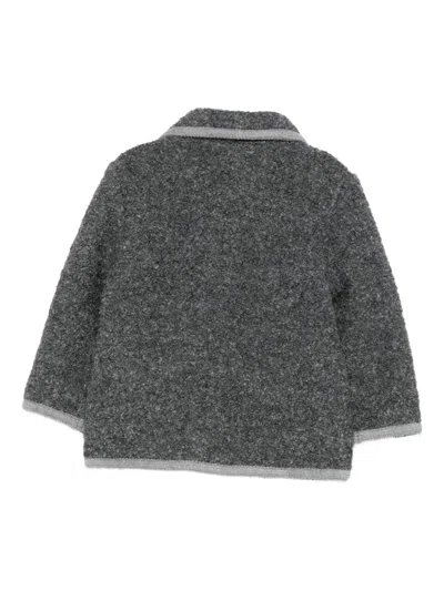 Patachou Button-fastening Patch-pocket Jacket In Gray