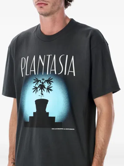 Huf Plantasia Graphic T-shirt In Black