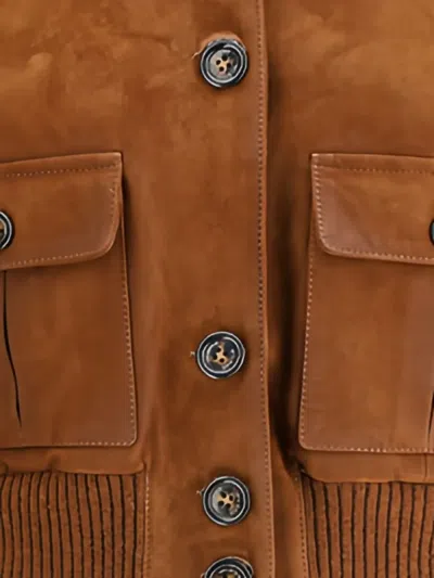 Valstar Flap-pocket Ribbed-cuff Jacket In Brown