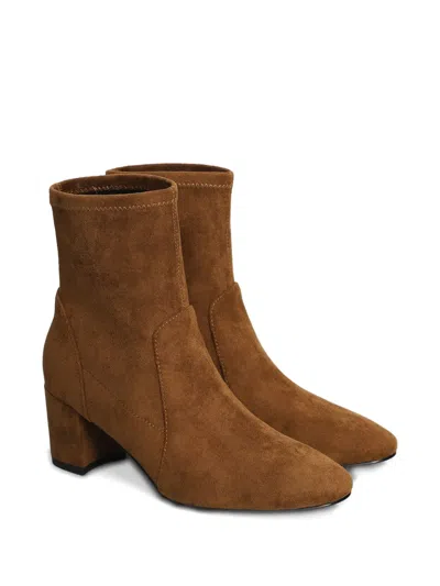 Bibi Lou 60mm Aster Pointed Block Heel Boots In Brown
