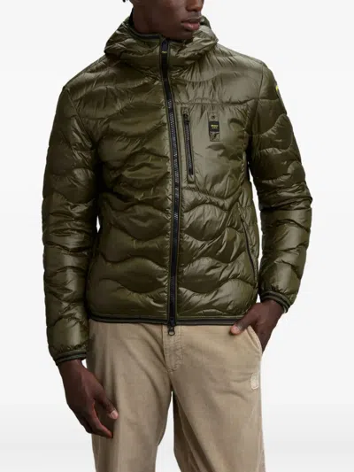 Blauer Wave Wave Padded Feather In Green