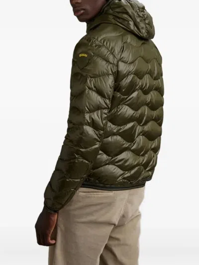 Blauer Wave Wave Padded Feather In Green