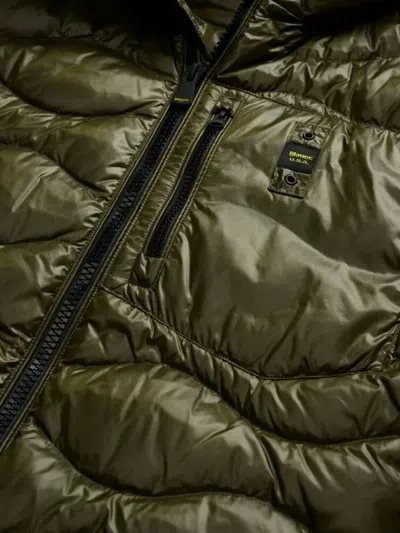 Blauer Wave Wave Padded Feather In Green