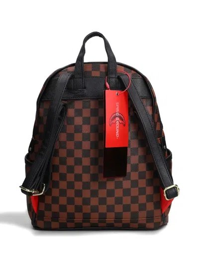 Sprayground Shark-face Backpack In Brown