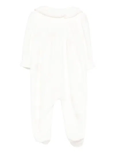 Patachou Peter Pan-collar Romper In White