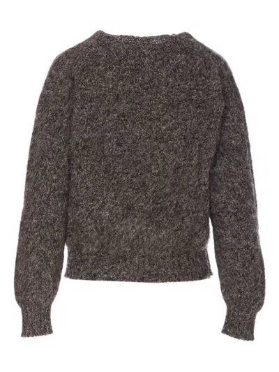 Howlin' Grey Shaggy Bear Sweater In Black