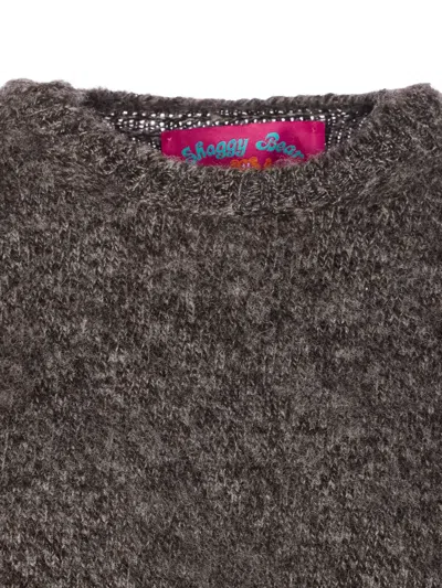 Howlin' Grey Shaggy Bear Sweater In Black