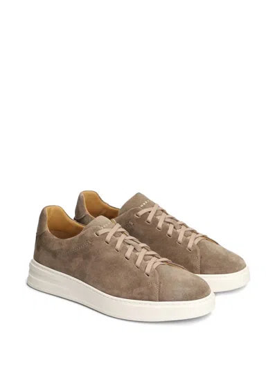 Henderson Baracco Suede Sneakers In Brown