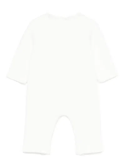 Patachou Ruffled Romper In White