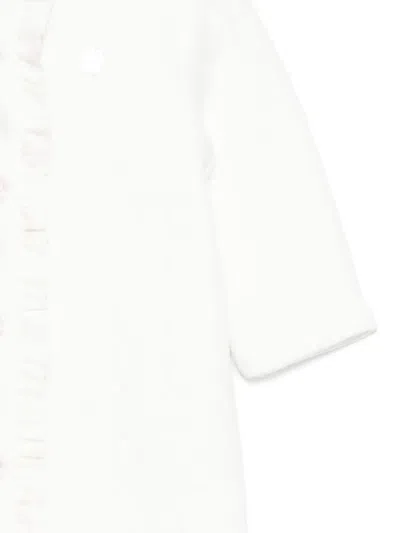 Patachou Ruffled Romper In White