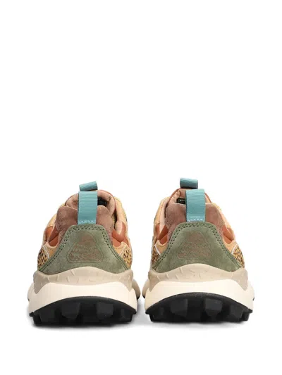 Flower Mountain Yamano 3 Panelled Sneakers In Brown