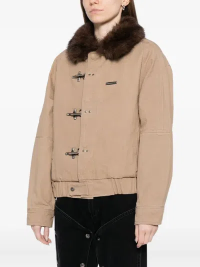 ORTEGA 人造皮草领夹克