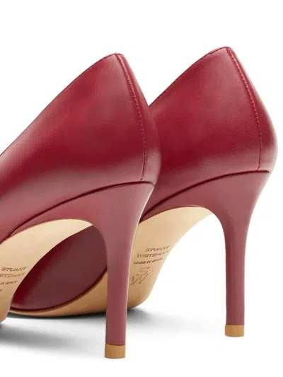 Stuart Weitzman Pointed-toe Stiletto Pumps In Brown