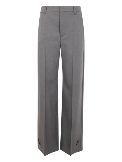 Jean Paul Gaultier Button-detail Trousers In Gray