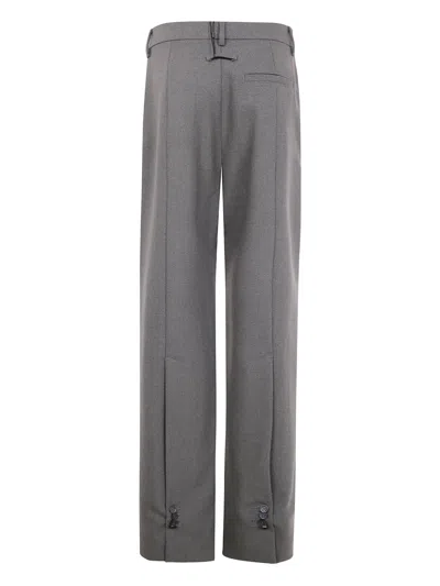 Jean Paul Gaultier Button-detail Trousers In Gray