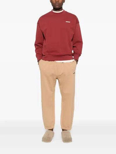 Barrow Unisex Crew Neck Long Sleeve Sweatshirt In Red