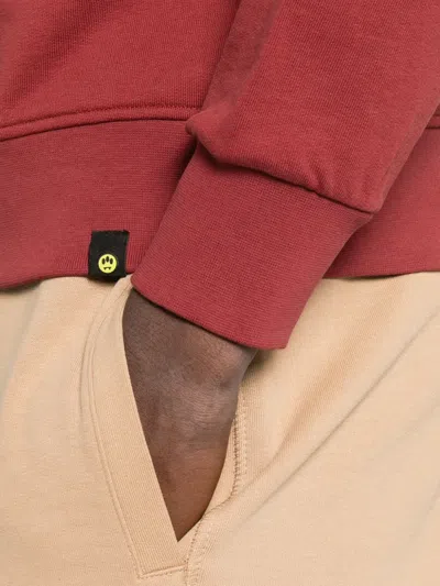 Barrow Unisex Crew Neck Long Sleeve Sweatshirt In Red