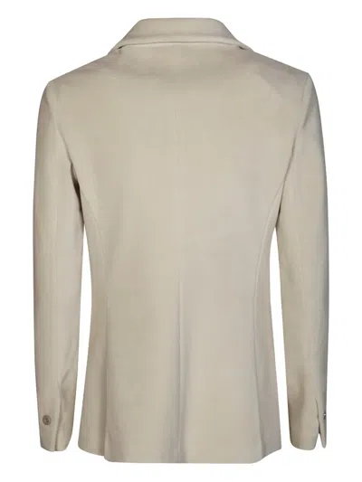 Circolo 1901 Tailored Jacket With Single-button Closure And Notch Lapel In Neutral