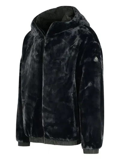 Moose Knuckles Border Bunny Reversible Polyester Sweatshirt In Black