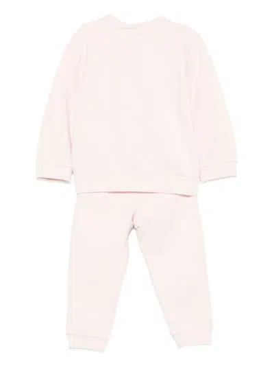 Patachou Embroidered-bear Trousers (set Of Two) In Pink