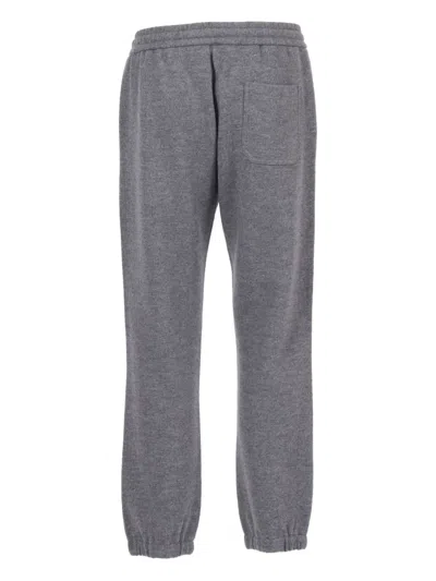 Circolo 1901 Cuffed Wool Trousers With Structured Fit In Gray