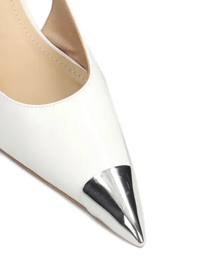 Werner Toe-cap Stiletto Pumps In White