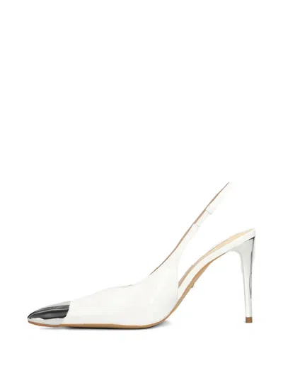 Werner Toe-cap Stiletto Pumps In White