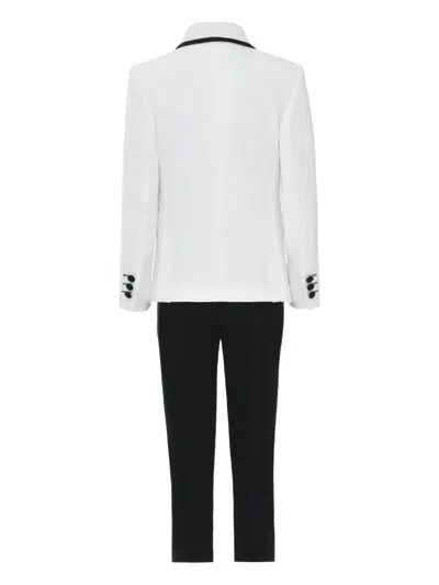 Moustache Shawl-lapel Suit (set Of Three) In White