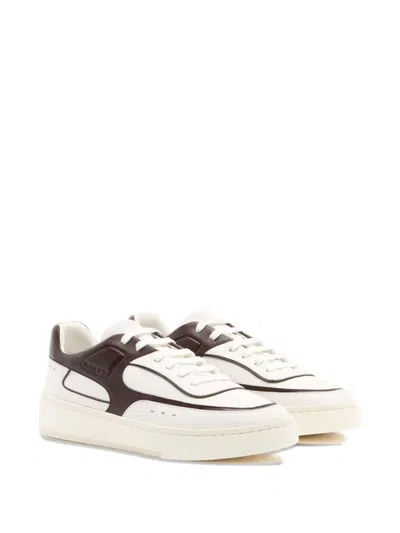 Bally Raise Leather Sneakers In White