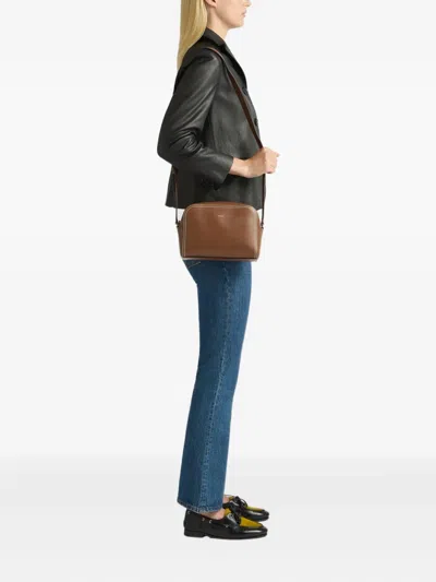 Bally Easy  Leather Cross Body Bag In Brown