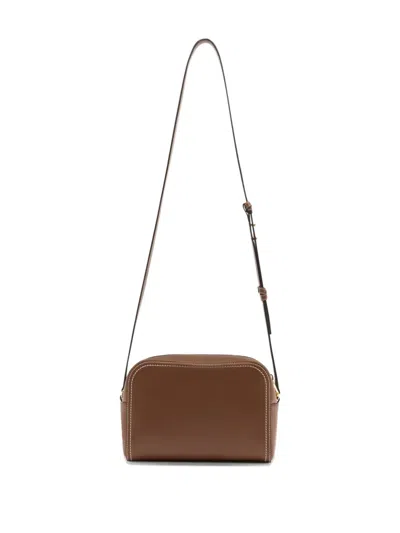 Bally Easy  Leather Cross Body Bag In Brown