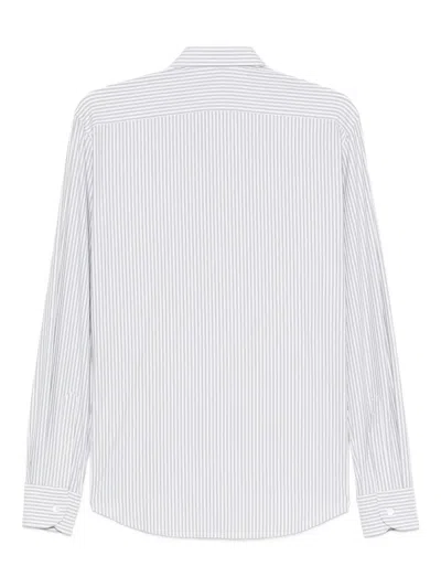 Traiano Milano Striped Shirt In Gray