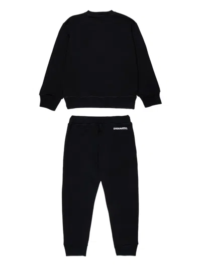 Dsquared2 Drawstring Tracksuit In Black