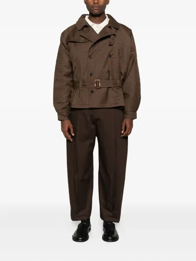 束腰双排扣外套