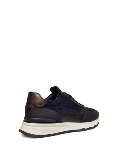 Barrett Panelled Sneakers In Black