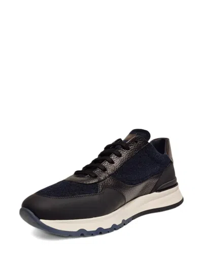 Barrett Panelled Sneakers In Black