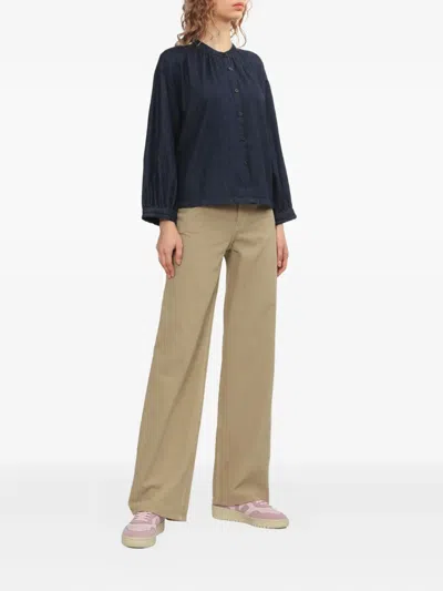 Apc Buttoned Top In Blue