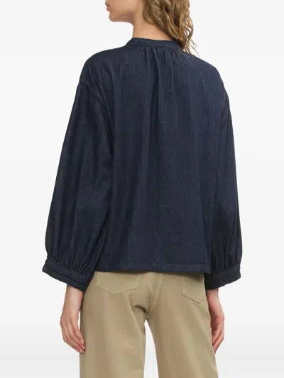 Apc Buttoned Top In Blue