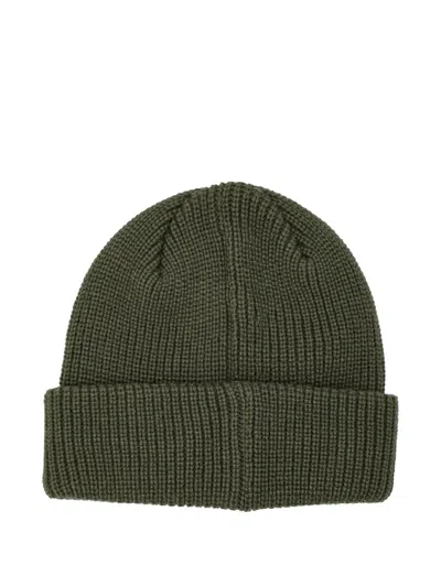 Obey Future Knit Logo Beanie In Gray
