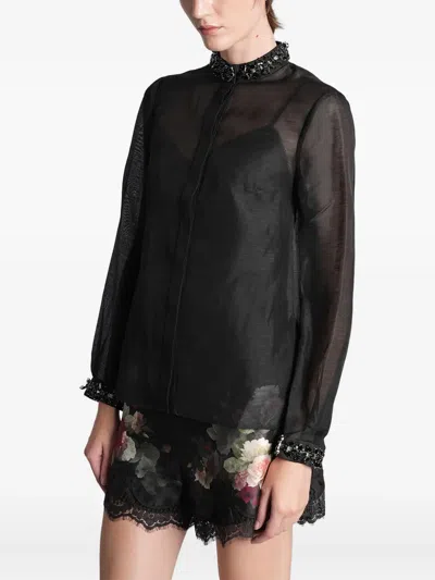 Zimmermann Embellished Collar Blouse In Black