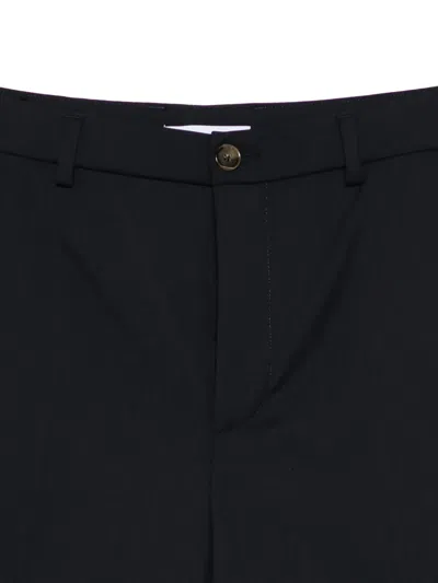 Manuel Ritz Wool Shorts In Blue